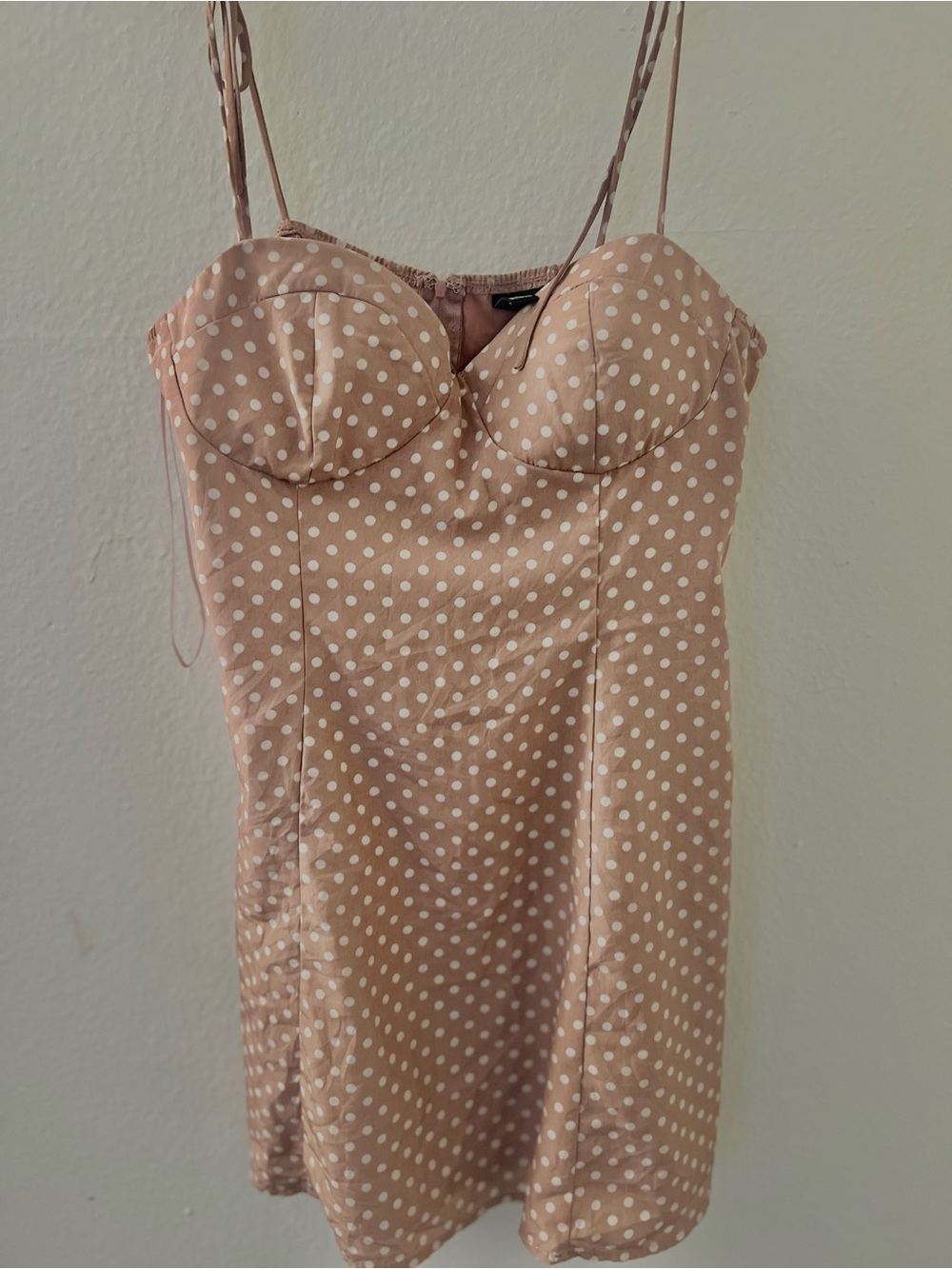 Windsor Blush Pink Polka Dot Mini Dress